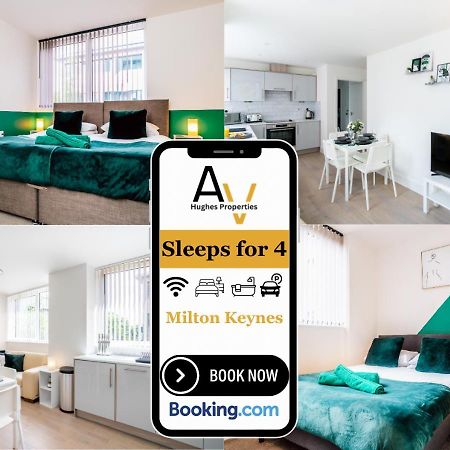 Modern Two-Bedroom Apartment - Central Location, Free Wi-Fi, Ideal For Long Stays By Av Hughes Properties Милтън Кейнс Екстериор снимка
